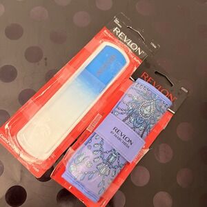 Revlon Bacteria Shield Glass Foot Buffer And Manicure Essentials Kit Bundle